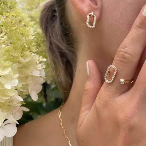 Schmuck Kollektion Ringe Ohrringe mit Gold Rosegold und Diamanten von evel juwel